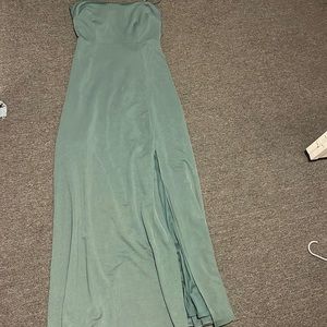 Bridesmaid sea glass dress